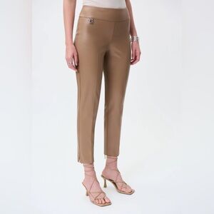 Joseph Ribkoff Tiger's Eye Leatherette Pants